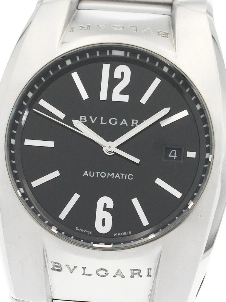 Bvlgari Elgon Eg40s Date Black Dial Automatic Mens Watch931851